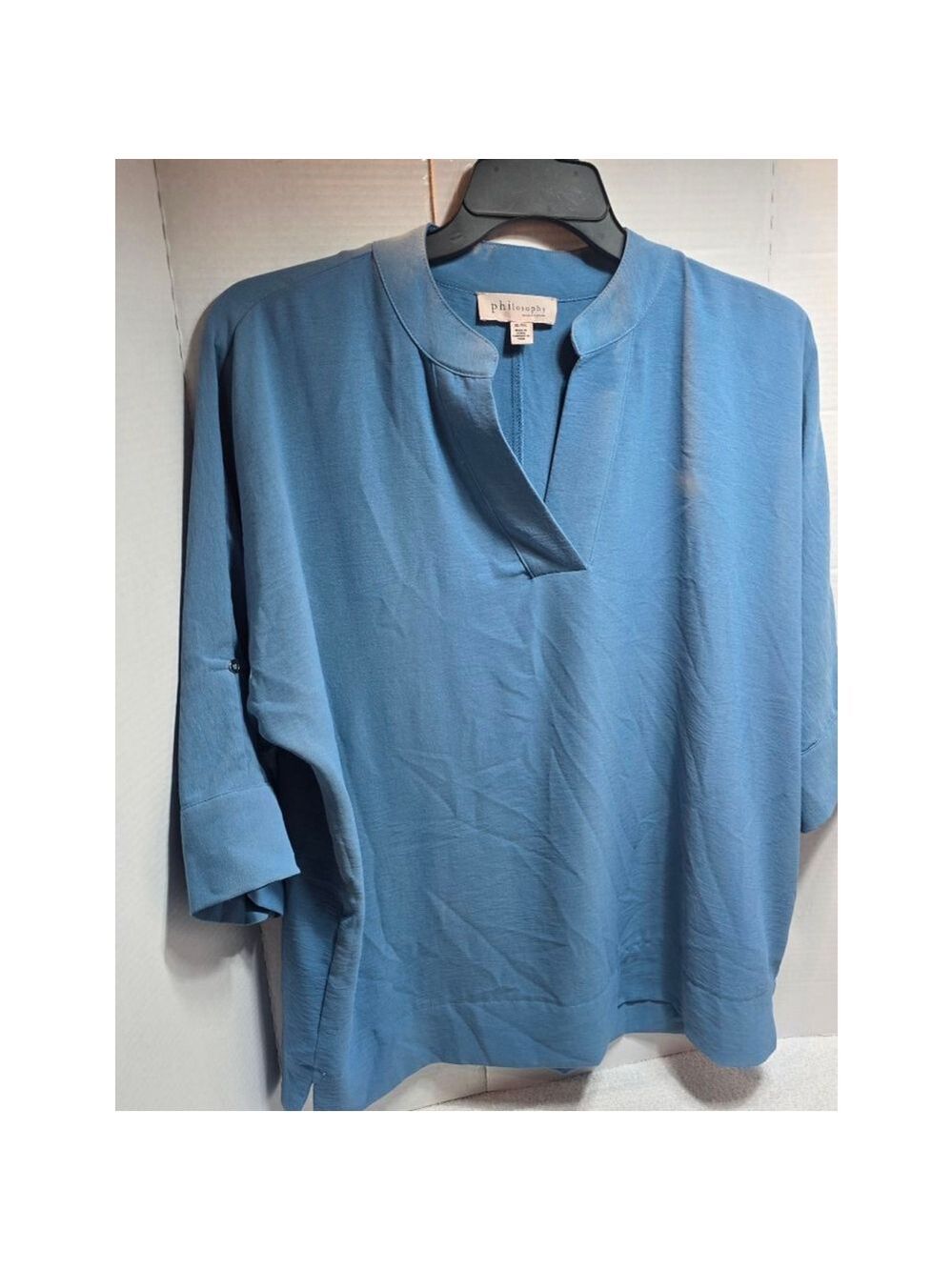 Women's Philosophy Blue Tunic Top XL